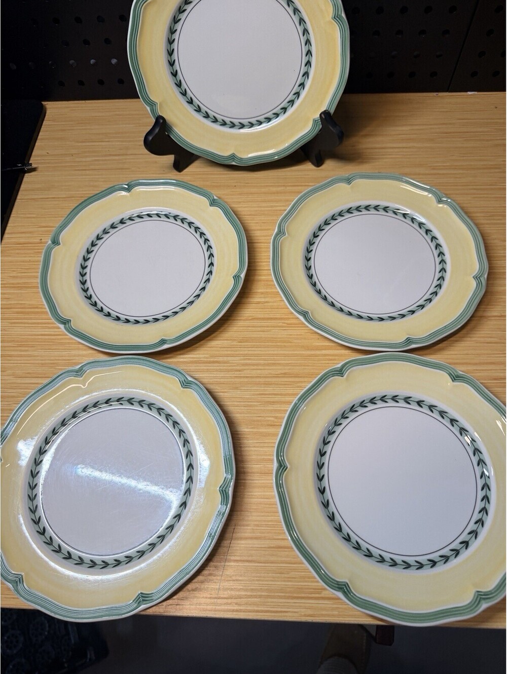 Set of 6 Villeroy & Boch French Garden VIENNE Salad Plates 8 1/8" Summer Table - Picture 6 of 7